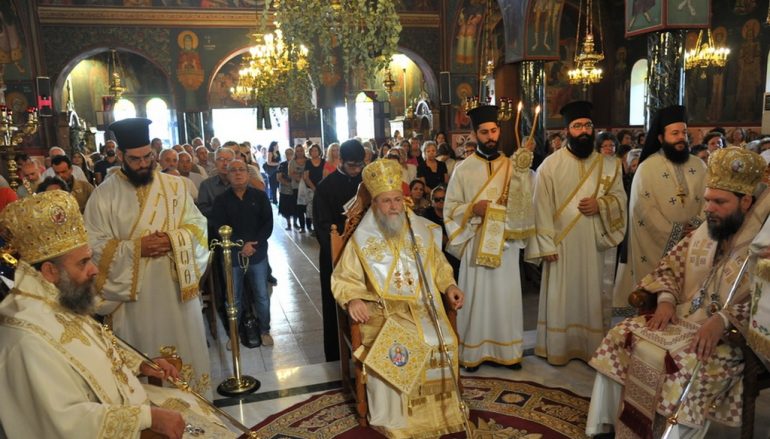 Πολυαρχιερατική Θεία Λειτουργία για τον Αγ. Ευστάθιο στη Ν. Ιωνία (ΦΩΤΟ)