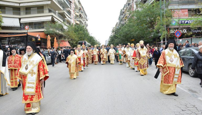 Αρχιερατική Θ. Λειτουργία και Λιτανεία στον Αγ. Δημήτριο Θεσσαλονίκης (ΦΩΤΟ-ΒΙΝΤΕΟ)