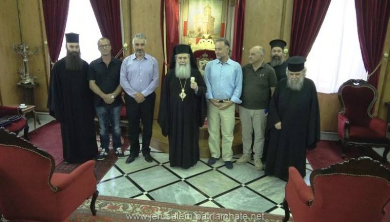 Εκπρόσωποι της ΕΥΔΑΠ στον Πατριάρχη Ιεροσολύμων (ΦΩΤΟ – ΒΙΝΤΕΟ)
