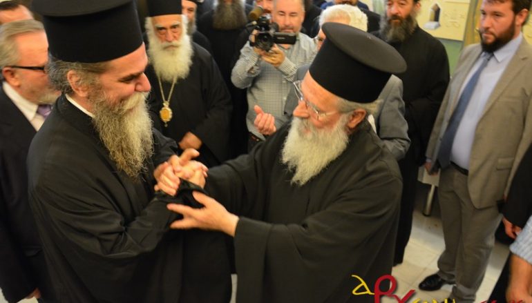 Φωτογραφικά στιγμιότυπα από την υποδοχή του Νέου Μητροπολίτη Άρτης στο Συνοδικό Μέγαρο (ΦΩΤΟ)