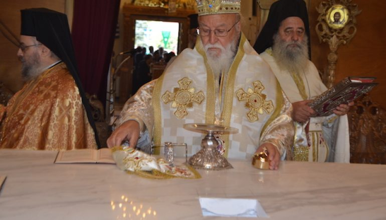 Εγκαίνια Ιερού Ναού από τον Μητροπολίτη Μαντινείας (ΦΩΤΟ – ΒΙΝΤΕΟ)
