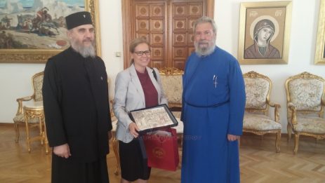 Επίσκεψη της νέας Πρέσβηρας της Σουηδίας στον Αρχιεπίσκοπο Κύπρου