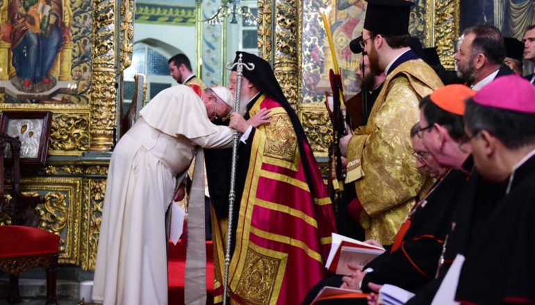 Το μήνυμα του Πάπα Φραγκίσκου προς τον Οικ. Πατριάρχη