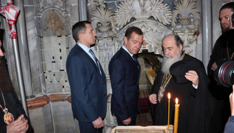 O Πρωθυπουργός της Ρωσίας επισκέφθηκε το Ναό της Αναστάσεως (ΦΩΤΟ-ΒΙΝΤΕΟ)