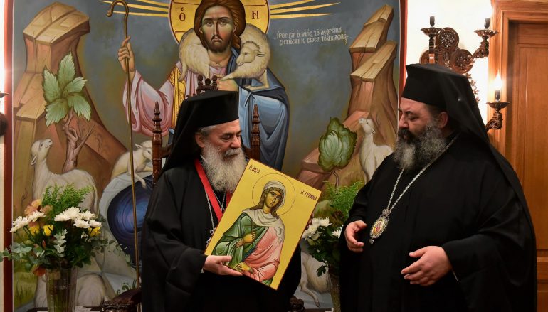Επίσκεψη του Πατριάρχη Ιεροσολύμων στην Ι. Μητρόπολη Λαγκαδά (ΦΩΤΟ)