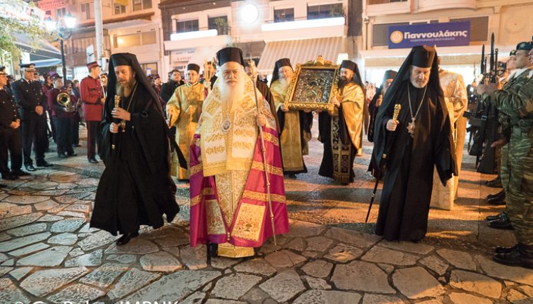 Υποδοχή της Παναγίας Παναχράντου και της Τιμίας Κάρας του Αγ. Παντελεήμονος στη Βέροια (ΦΩΤΟ)