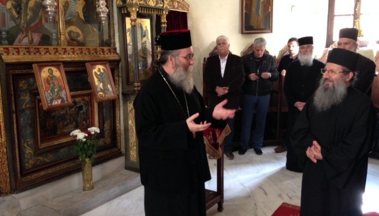 Στην Ι. Μ. Κισάμου ο Καθηγούμενος της Ι. Μονής Σίμωνος Πέτρας (ΦΩΤΟ)