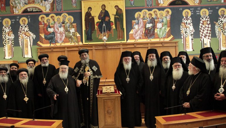 Ο Κόπτης Πατριάρχης στην Ιερά Σύνοδο (ΦΩΤΟ)