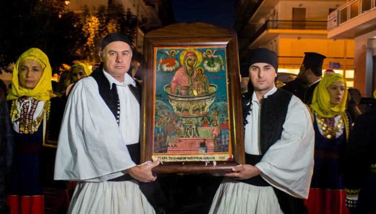 Η Καλαμάτα υποδέχτηκε την Ιερά Εικόνα Ζωοδόχου Πηγής Σγράπας (ΦΩΤΟ)