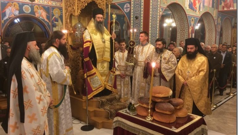 Ο εσπερινός του Αγίου Σάββα στην Κατερίνη (ΦΩΤΟ)