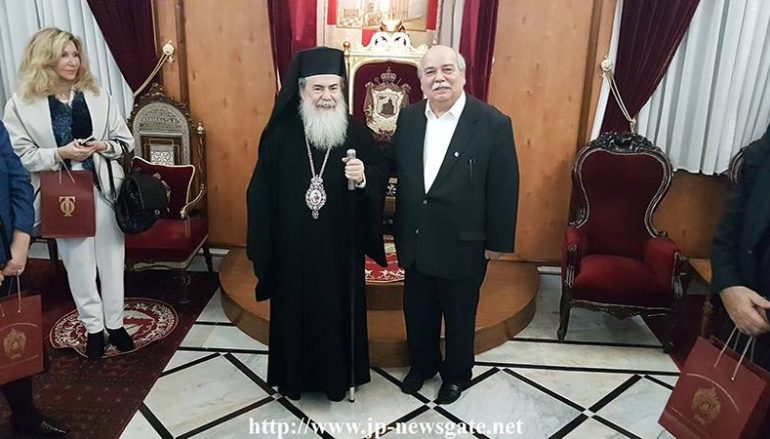 Ο Πρόεδρος της Ελληνικής Βουλής στον Πατριάρχη Ιεροσολύμων (ΦΩΤΟ – ΒΙΝΤΕΟ)