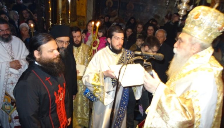 Κουρά Μοναχού στην Ι.Μ. Αγίων Τεσσαράκοντα Μαρτύρων Σπάρτης (ΦΩΤΟ)