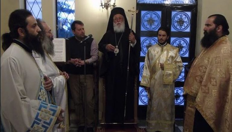 Αρχιερατικός Εσπερινός στο “κάθισμα” του Θεόδωρου Κολοκοτρώνη (ΦΩΤΟ)
