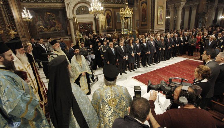 Δοξολογία για την 25η Μαρτίου στην Μητρόπολη Αθηνών (ΦΩΤΟ)