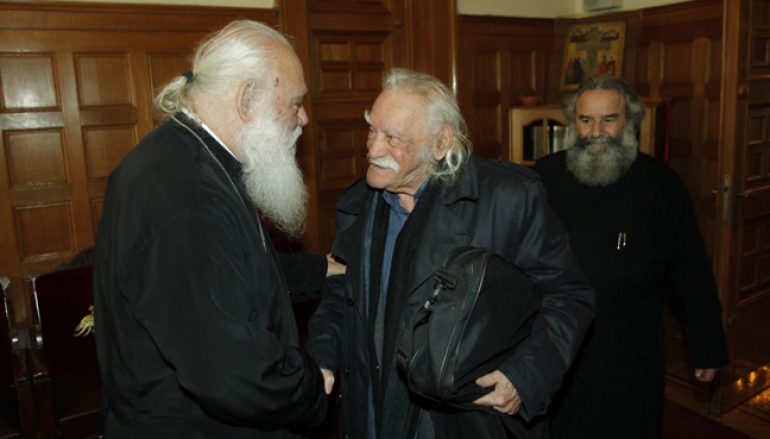 Στον Αρχιεπίσκοπο Ιερώνυμο ο Μανώλης Γλέζος (ΦΩΤΟ)