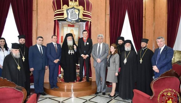 Ο Πρωθυπουργός της Ρουμανίας στον Πατριάρχη Ιεροσολύμων (ΦΩΤΟ)