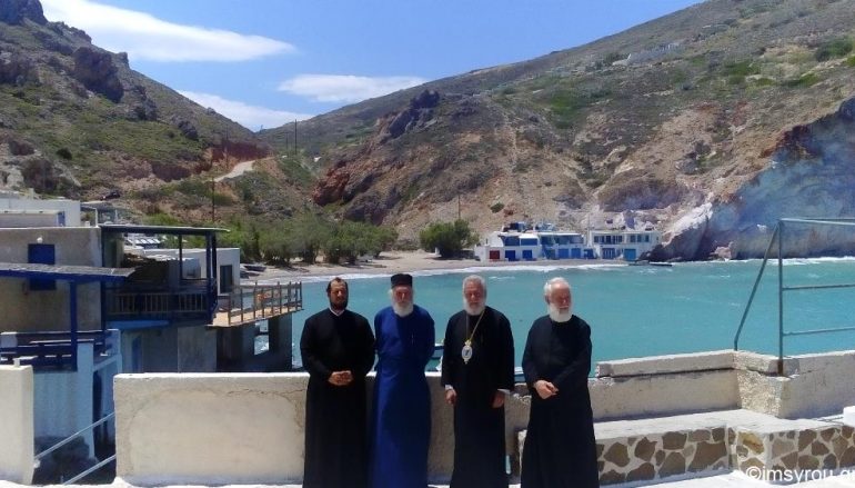 Ο Μητροπολίτης Σύρου στην Ιερά νήσο Μήλο (ΦΩΤΟ)