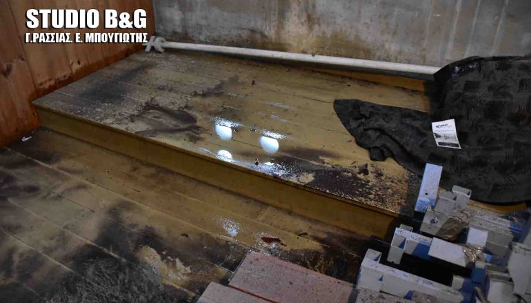 Πλημμύρισε ο Μητροπολιτικός Ι. Ναός Ναυπλίου (ΦΩΤΟ – ΒΙΝΤΕΟ)