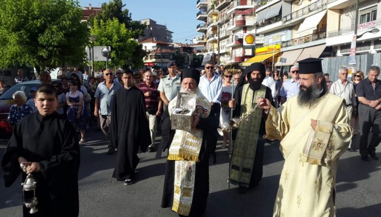 Υποδοχή της Τιμίας Κάρας του Αγίου Νικάνωρος στα Γρεβενά (ΦΩΤΟ)