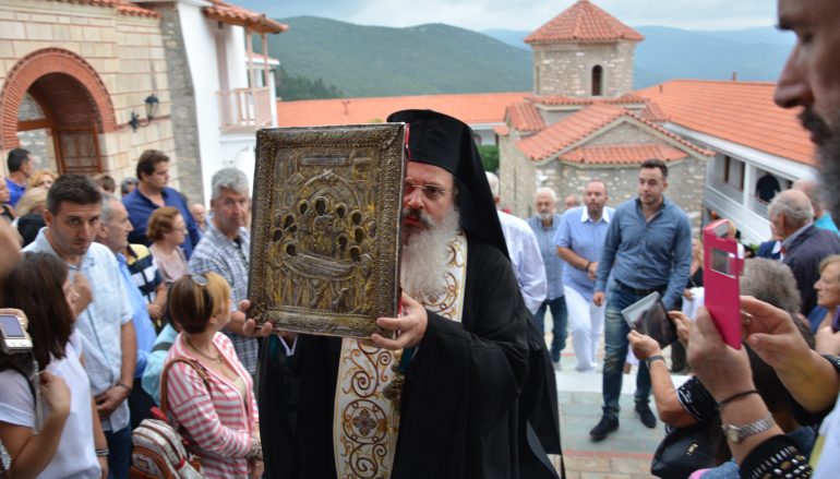 Πανηγυρικός εσπερινός στην Ιερά Μονή Κοιμήσεως Θεοτόκου Μαλεβής (ΦΩΤΟ)