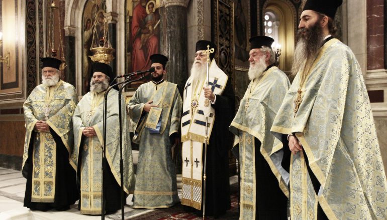 Δοξολογία για την Εθνική Επέτειο στον Μητροπολιτικό Ι. Ναό Αθηνών (ΦΩΤΟ)