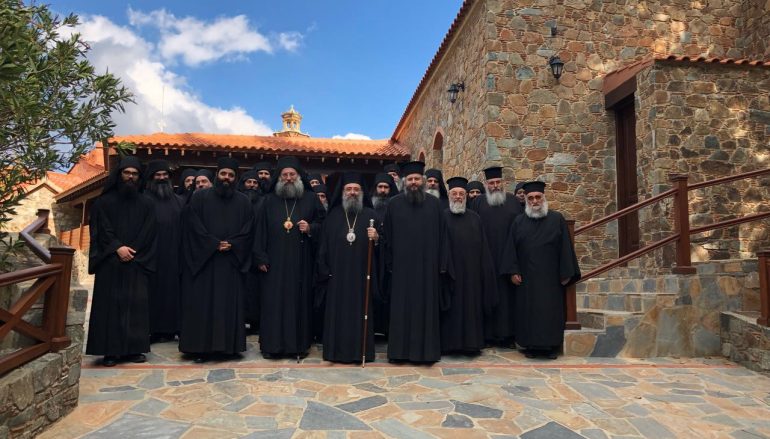 Ο Μητροπολίτης Πατρών στις Ι. Μονές Αγίου Ηρακλειδίου και Παναγίας Μαχαιρά