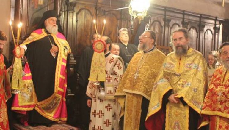 Εσπερινός ονομαστηρίων του Μητροπολίτη Κερκύρας (ΦΩΤΟ)