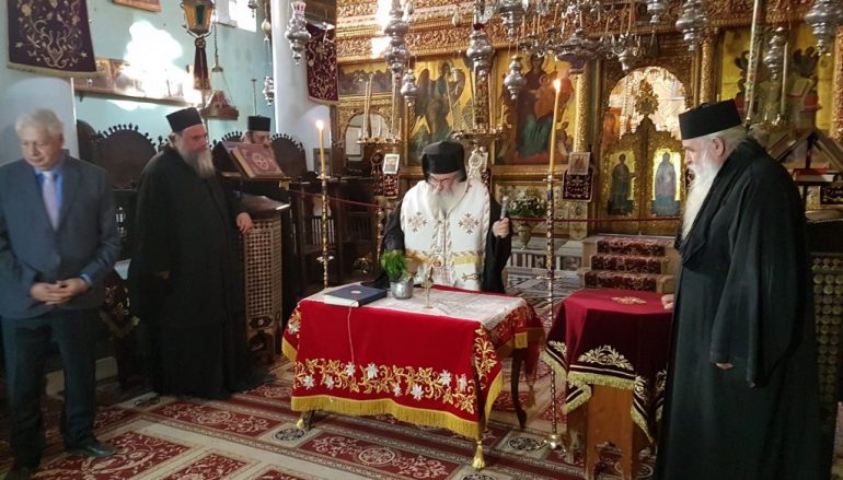 Εγκαινιάστηκε το Μωσαϊκό ψηφιδωτό και η Βιβλιοθήκη της Ι. Μονής Σινά (ΦΩΤΟ)