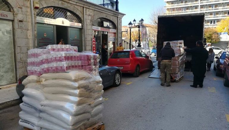 Προσφορά τροφίμων από Ι. Μονές στο φιλανθρωπικό έργο της Ι. Μ. Μαντινείας