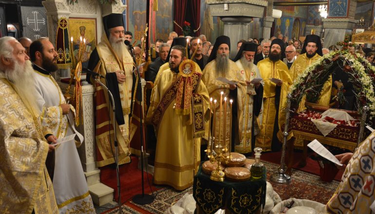 Αρχιερατικός εσπερινός στον Ι. Ναό Αγίου Σπυρίδωνος Σπάρτης (ΦΩΤΟ)