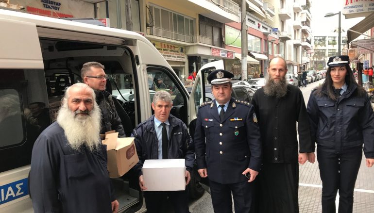 Τρόφιμα και είδη πρώτης ανάγκης προσέφερε η Διεύθυνση Αστυνομίας Πιερίας