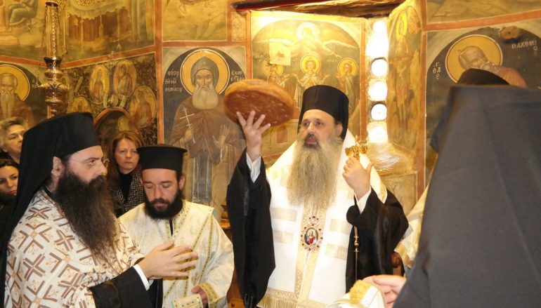 Ο Μητροπολίτης Σταγών στην Ι. Μονή Αγ. Νικολάου Αναπαυσά (ΦΩΤΟ)