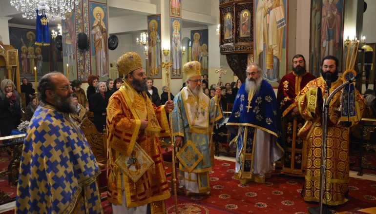 Αρχιερατικό Συλλείτουργο στον Ι. Ναό Αγίου Γεωργίου Αγρινίου (ΦΩΤΟ)