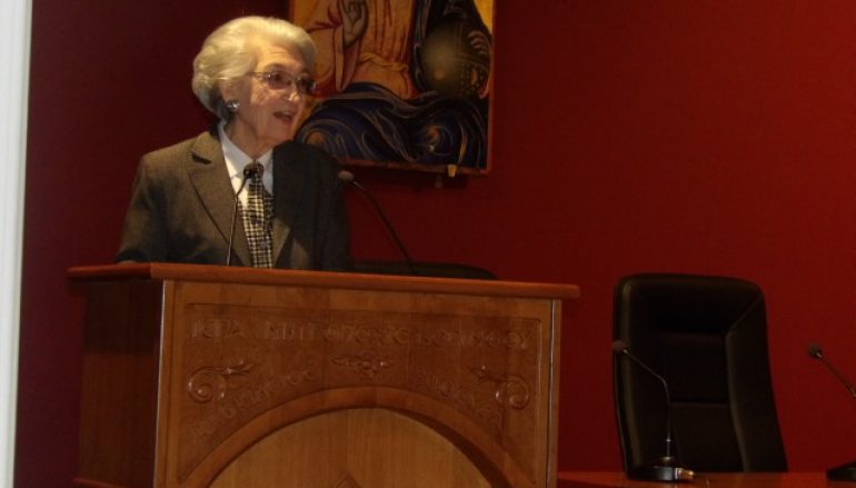 Ομιλία της Καθηγήτριας Μερόπης Σπυροπούλου στην Ι. Μ. Κορίνθου (ΦΩΤΟ)