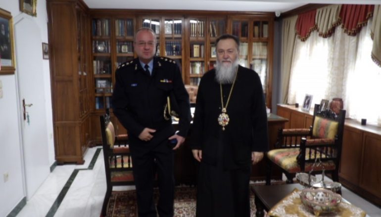 Στον Μητροπολίτη Κορίνθου ο νέος Διοικητής της Πυροσβεστικής Υπηρεσίας