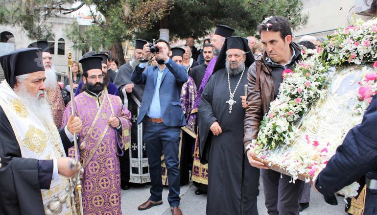 Η Νεάπολη υποδέχθηκε εικόνα της Παναγίας Πορταϊτισσας (ΦΩΤΟ)