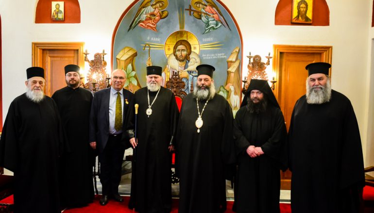 Επίσκεψη του Μητροπολίτη Πράγας Μιχαήλ στην Ι. Μ. Λαγκαδά (ΦΩΤΟ)
