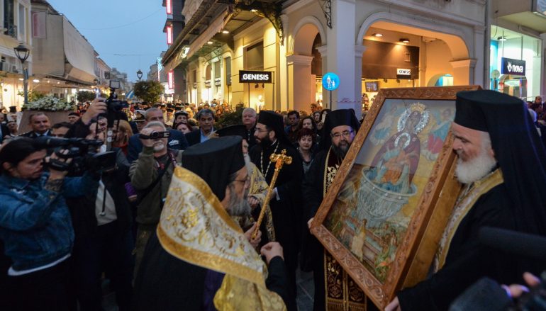 Την Παναγία Πεταλιδιώτισσα υποδέχθηκε η Καλαμάτα (ΦΩΤΟ)