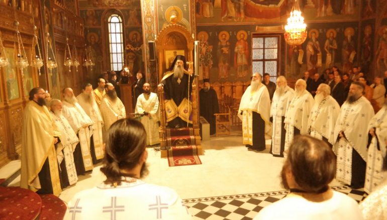Εσπερινός Αποδόσεως του Ευαγγελισμού στην Ι. Μ. Σταγών (ΦΩΤΟ)