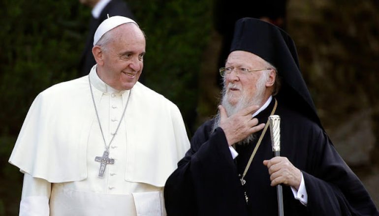 Συγχαρητήριο γράμμα του Οικουμενικού Πατριάρχη στον Πάπα Φραγκίσκο