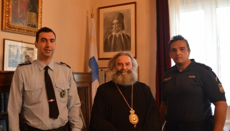 Στον Μητροπολίτη Μάνης ο Διοικητής του Α.Τ. Γυθείου