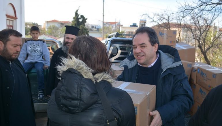 Διανομή τροφίμων και βρεφικών ειδών στη Σαμοθράκη από την ΑΠΟΣΤΟΛΗ