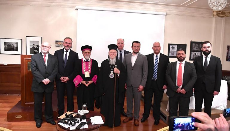 O Οικ. Πατριάρχης στην παρουσίαση του βιβλίου του κ.Γεωργίου Πηλιχού