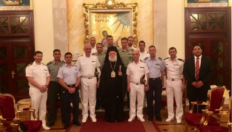 Στελέχη του Πολεμικού Ναυτικού στο Πατριαρχείο Αλεξανδρείας (ΦΩΤΟ)