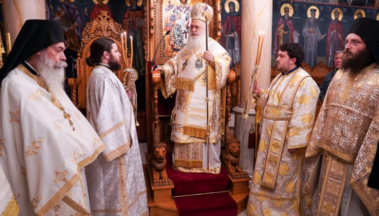 Αγρυπνία επί τη εορτή της Αναλήψεως στην Ι Μ. Παναγίας Δοβρά