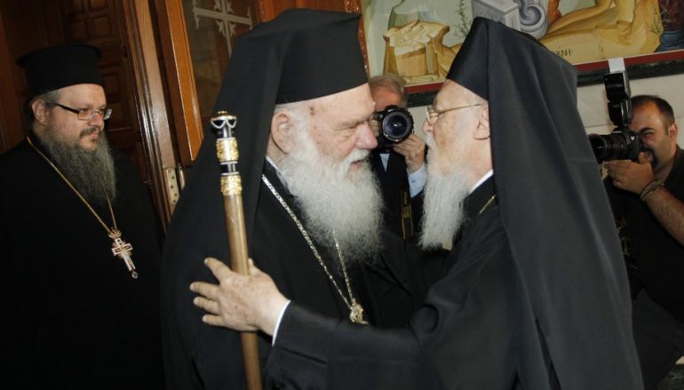 Σε θετικό κλίμα η Συνάντηση Οικουμενικού Πατριάρχη με Αρχιεπίσκοπο (ΦΩΤΟ)