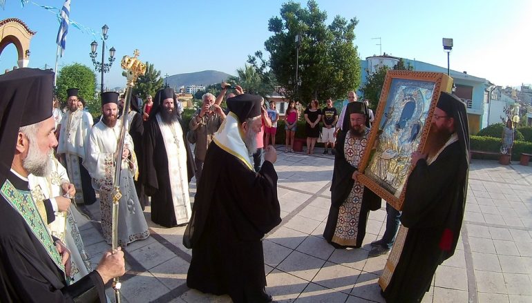 Την Θαυματουργό Εικόνα της Παναγίας Ξενιάς υποδέχθηκε η Χαλκίδα (ΦΩΤΟ)