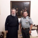 Ο Αρχηγός της Εθνικής Φρουράς στον Αρχιεπίσκοπο Κύπρου