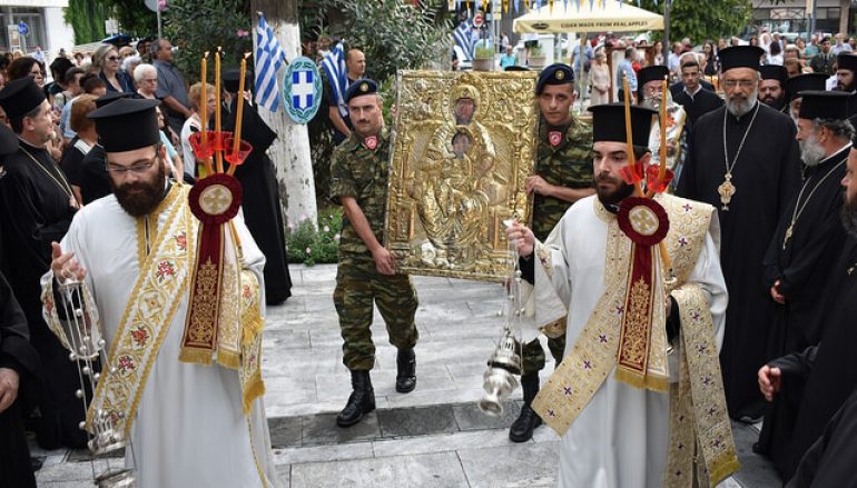Η Κομοτηνή υποδέχθηκε την Παναγία Σηλυβριανή (ΦΩΤΟ)
