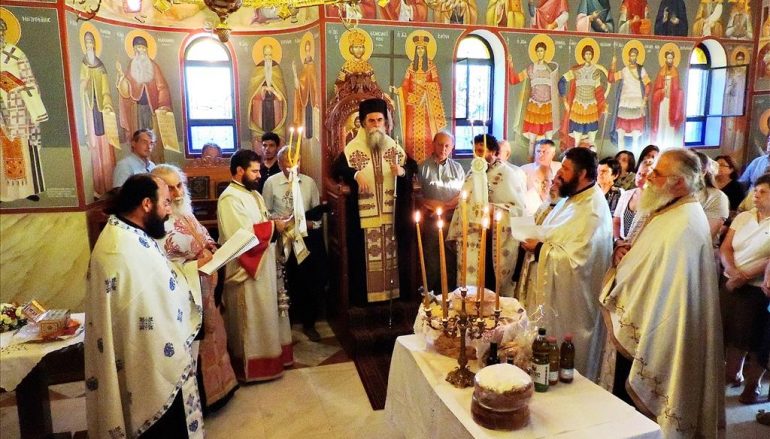 Εσπερινός του Οσίου Νικοδήμου του Αγιορείτου στην Ι. Μ. Ροβελίστης Άρτης